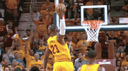 lebron james dunk GIF