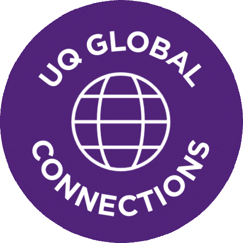 UQalumniteam giphyupload uq global connections uq alumni Sticker