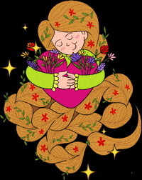 nindypo love cartoon pink hug GIF