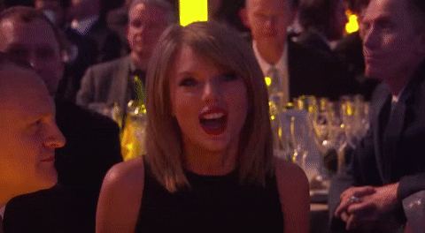Happy Taylor Swift GIF by BRIT Awards