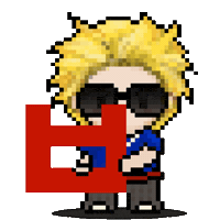 Pixel Dragon Sticker
