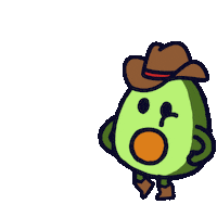 Avocado Guacamole Sticker by Joje Sanchez