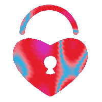 Locked In Heart Sticker