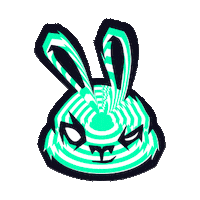 Bunny Rabbit Sticker by Sneak Energy