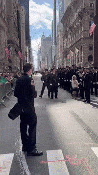 Crowd Sings Happy Birthday to Little Girl During New York City St Patrick's Day Parade