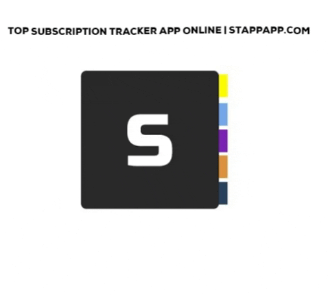 stappapp giphygifmaker top subscription tracker app online GIF