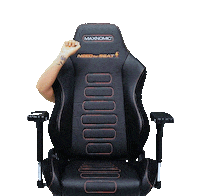gaming chair hello Sticker by MAXNOMIC