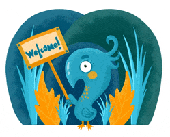 Aldiee bird welcome welcomehome benvenuto GIF