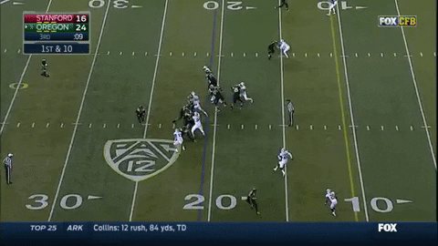 giphygifmaker football spin oregon ducks GIF