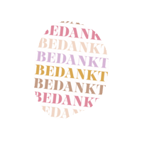 Bedankt Thank You Sticker by DKkaarten
