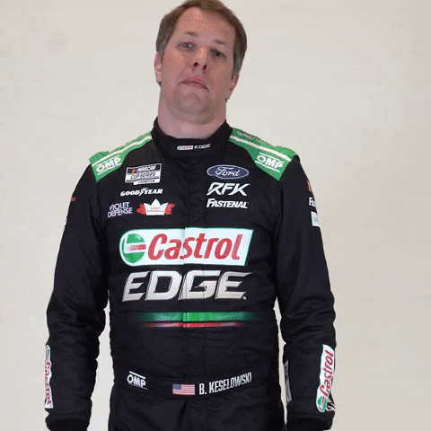 rfkracing racing nascar mind blown brad keselowski GIF
