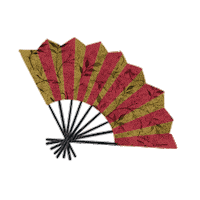 Ad010 japan wish wishes ventaglio Sticker