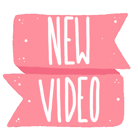 New Video Pink Sticker