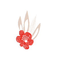 Panienka happy summer illustration red Sticker