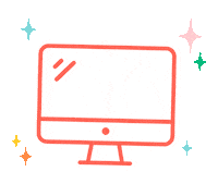 Apple Computer Sticker by WE LIKE YOU