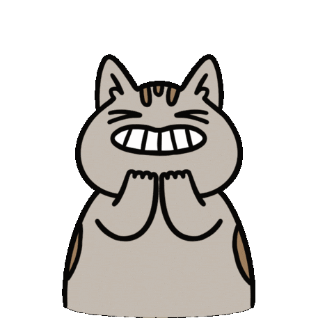 Teehee Catandcat Sticker by Cat and Cat Comics