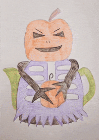 Halloween Pumpkin GIF by TeaCosyFolk