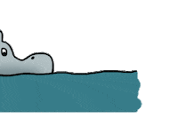 ladroguerie abc hippopotame ladroguerie la droguerie Sticker
