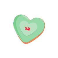 krispykrememe love heart hearts love you Sticker