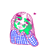 astrakan love astrakan lilou amblas amblas Sticker