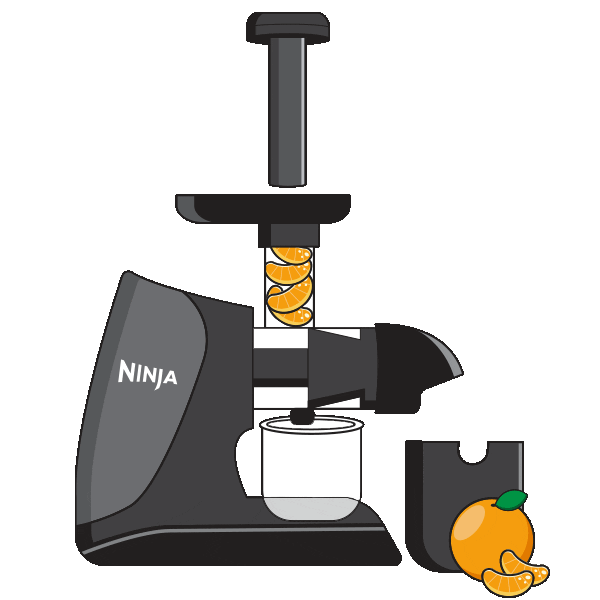 Juicing Orange Juice Sticker by NinjaKitchen