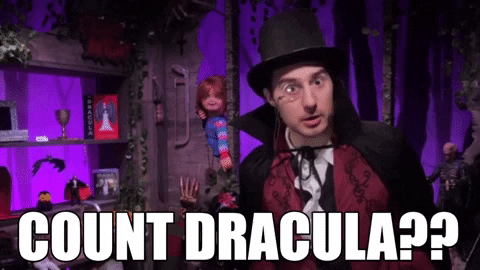 Count Dracula Shock GIF by Dead Meat James