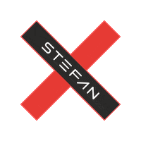 Orange X Sticker by Stefan Fashion