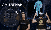 RETROREPLAY batman virtual reality fist bump nolan north GIF