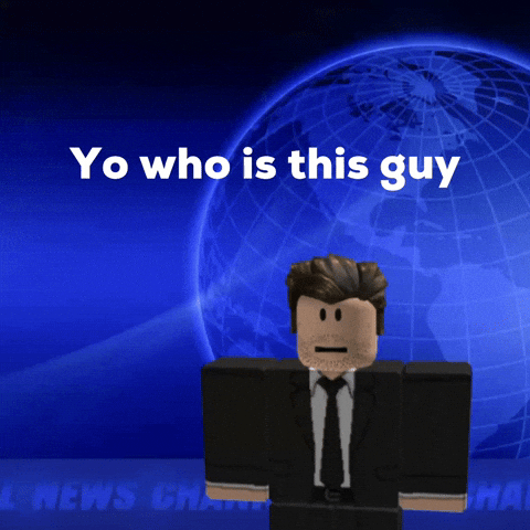 robwoken giphycreatortest roblox roblox news yo who is this guy GIF