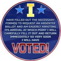 Stephen Colbert Vote Sticker by The Late Show With Stephen Colbert