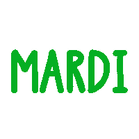 Mardi Jour Sticker