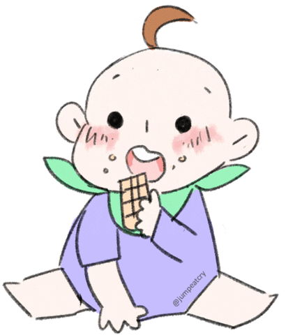 Jumpeatcry giphyupload baby jump shopping Sticker