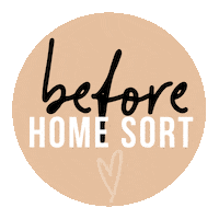 Homesort home clean before organization Sticker