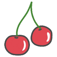 cherries pss misc Sticker by popsugar