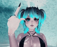 Girl Middle Finger GIF