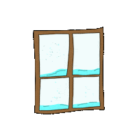 Mrsemilyshore winter cold window outside Sticker