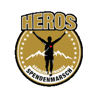 Heros_Spendenmarsch hero her spenden heros Sticker