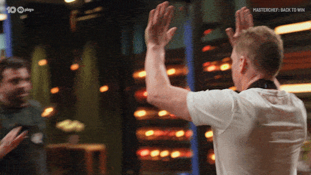 Hi Five Hug GIF by MasterChefAU