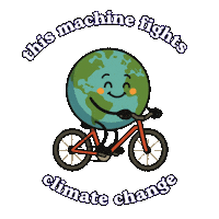 EuropeanCyclistsFederation cycling bicycle climate change Sticker