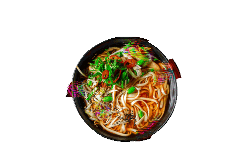 happibyhenssler giphyupload glitch neon sushi Sticker