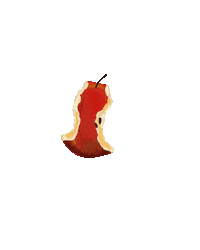 Ecit eat apple yum bounce Sticker