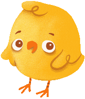 Chicken Easter Sticker