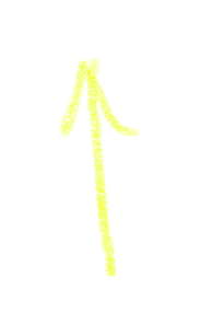 eelmores neon arrow point here Sticker
