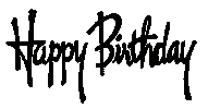 Happy Birthday Sticker
