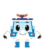 안녕 Hello Sticker by Robocar POLI