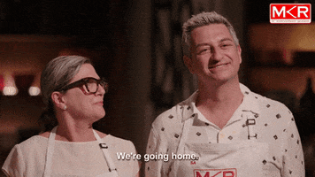 mkrau were going home GIF by My Kitchen Rules