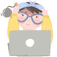 angry do not disturb Sticker by Dita W. Yolashasanti