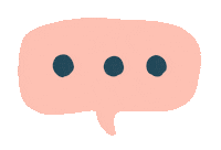 PocaPocaStudio awkward speechless dots speechbubble Sticker