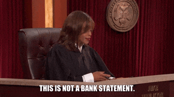 This Is Not A Bank Statement