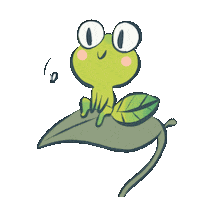 MissPATY frog wait patience grenouille Sticker